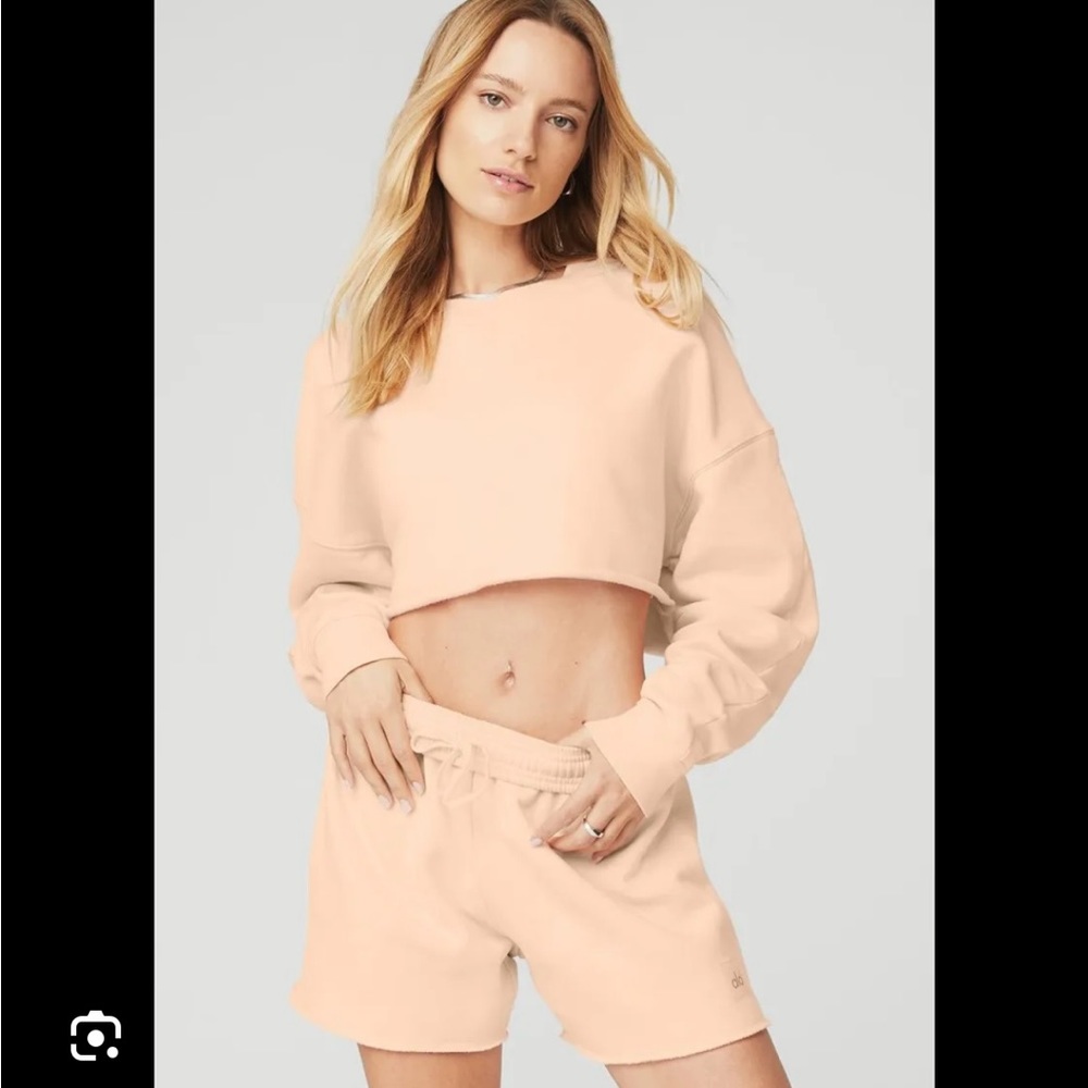 Alo yoga cropped crew neck